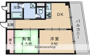 マンションハーモニー石原【4階】の間取り