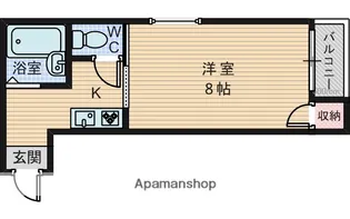 メゾンドエスポアールⅡ番館【3階】の間取り