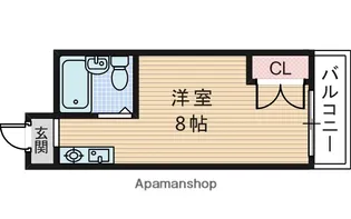 大阪府大阪市東淀川区豊新2丁目【マンション】の間取り