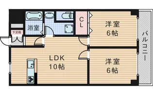 エクシード豊里【5階】の間取り