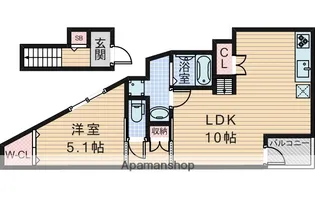 シャルム下新庄【2階】の間取り