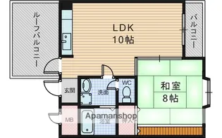 大桐ハイツ【4階】の間取り