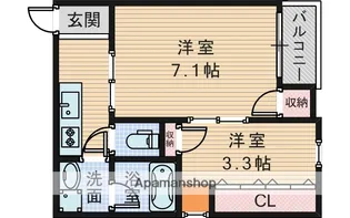 ステディ下新庄【2階】の間取り