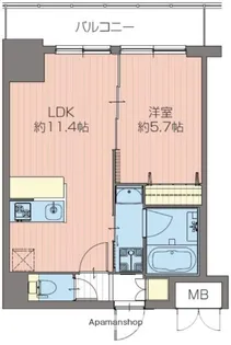 ORSUS新大阪【4階】の間取り