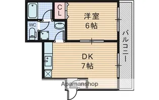 リバーサイドビューフラット【1階】の間取り