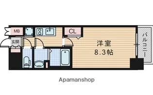 サムティ上新庄レジデンス【7階】の間取り