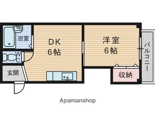 ニュー豊里【3階】の間取り