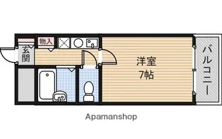 シティアーク東淀川【7階】の間取り