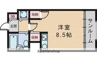 1Rの間取り画像