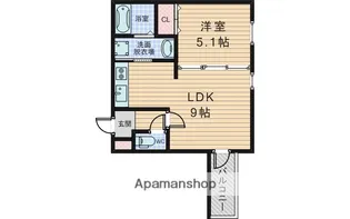 フジパレス下新庄駅東Ⅶ番館【1階】の間取り