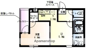 フジパレス井高野駅南【3階】の間取り