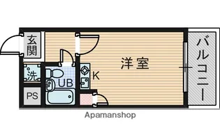 1Rの間取り画像