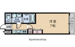 インザグレイス新大阪ソレアード【11階】の間取り