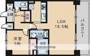 プランドール新大阪【11階】の間取り