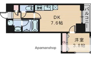 ORSUS新大阪【4階】の間取り