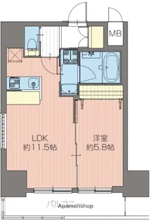 ORSUS新大阪【15階】の間取り