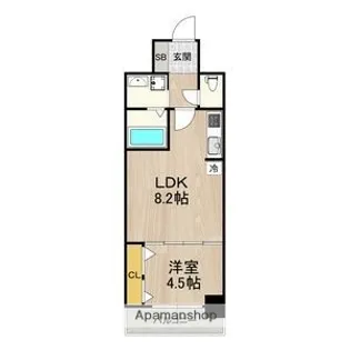 セノアタワー新大阪(旧グランルクレ新大阪)【2階】の間取り