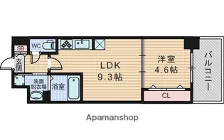 セノアタワー新大阪(旧グランルクレ新大阪)【8階】の間取り