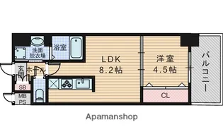セノアタワー新大阪(旧グランルクレ新大阪)【9階】の間取り