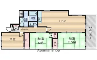 カルフール【1階】の間取り