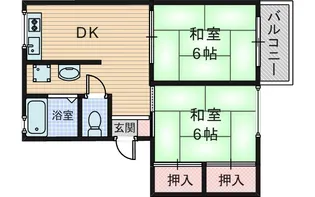 ライフ小松【2階】の間取り