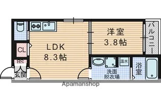 F ASECIA CASTOR【1階】の間取り