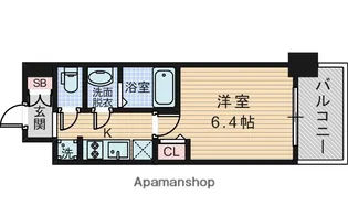 プレサンス西中島南方セレスト【8階】の間取り