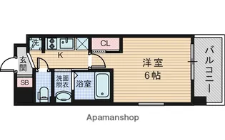 LUXE東三国WEST【7階】の間取り