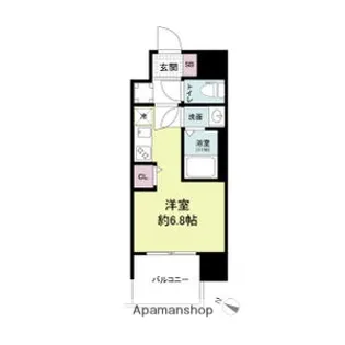 セレニテ十三ミラク【3階】の間取り