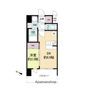 セレニテ十三ミラク【13階】の間取り