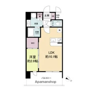 セレニテ十三ミラク【10階】の間取り