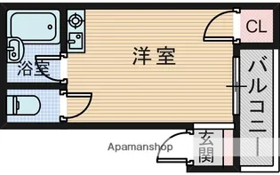 1Rの間取り画像