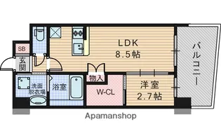 セレニテ東三国ミラク【12階】の間取り
