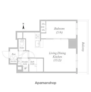 TOPAZ江坂【2階】の間取り