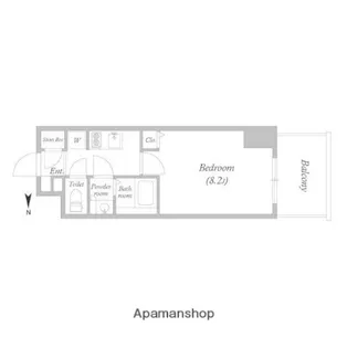 TOPAZ江坂【2階】の間取り