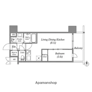 アドバンス江坂東デパール【5階】の間取り
