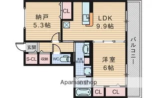 コスモコート【3階】の間取り