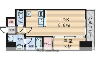 セレニテ新大阪グランデ シュッド【11階】の間取り