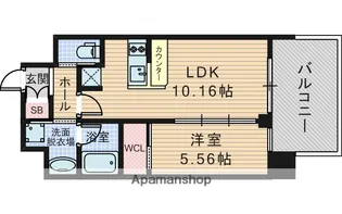 プレジオ西中島ASIAN【3階】の間取り