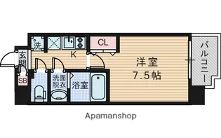 エスリード新大阪コンフォールⅡ番館【2階】の間取り