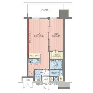 プレジオ三国EURO【3階】の間取り