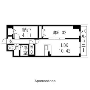 アーバンパーク新大阪【7階】の間取り