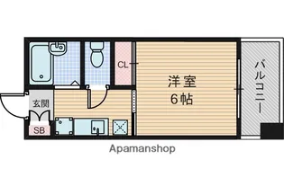 カルムイン江坂Ⅲ【3階】の間取り