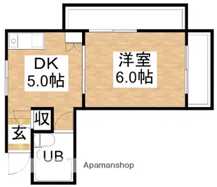 パレ緑地公園【5階】の間取り