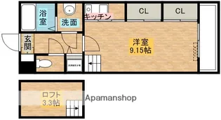 1Rの間取り画像