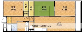 大阪府吹田市南金田1丁目【マンション】の間取り