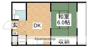 ロイヤルコート花菱【2階】の間取り