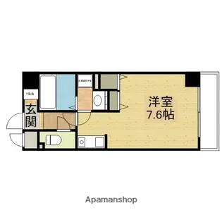 中央メルヴェール江坂【3階】の間取り