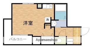 ミラクルセブン江坂【5階】の間取り