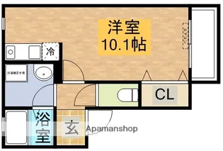 コート広芝【1階】の間取り